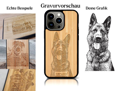 INDIVIDUELL iPhone 15 Pro Max Bambus-Kunststoff